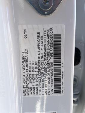 2025 Honda Accord Hybrid EX-L