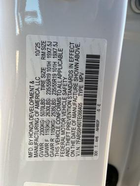 2026 Honda CR-V Hybrid Sport Touring AWD