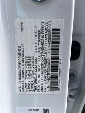 2025 Honda Accord Hybrid Base