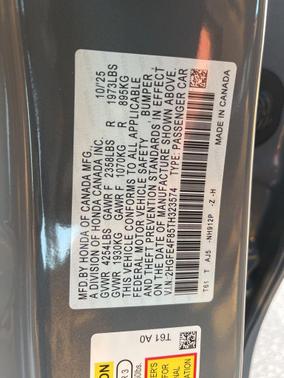 2026 Honda Civic Hybrid Sport