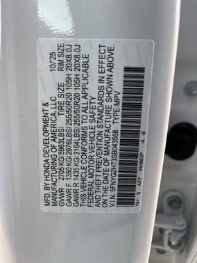 2025 Honda Pilot Touring 8-Passenger