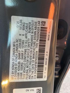 2026 Honda Civic Hybrid Sport