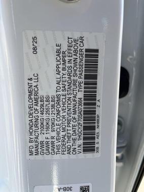 2025 Honda Accord Hybrid Base