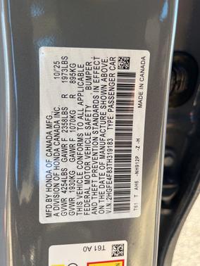 2026 Honda Civic Hybrid Sport