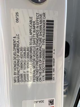 2025 Honda Accord Sport SE 1.5T