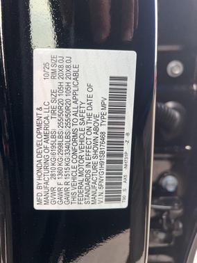 2025 Honda Pilot Black Edition