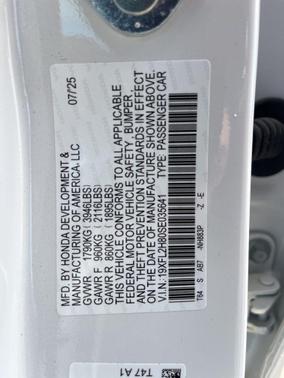 2025 Honda Civic Sport