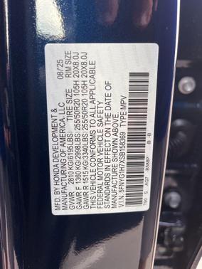 2025 Honda Pilot Touring 8-Passenger
