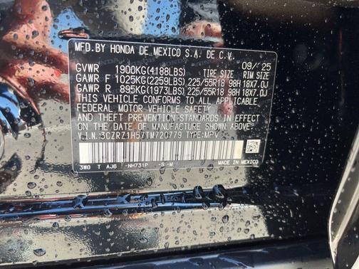 2026 Honda HR-V 2WD Sport