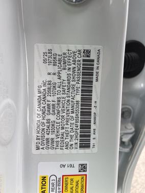 2025 Honda Civic Hybrid Sport