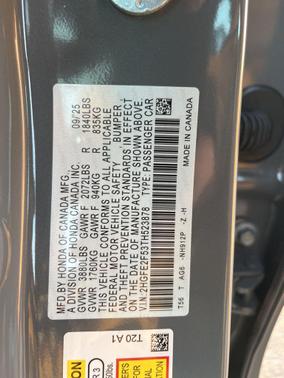 2026 Honda Civic Sport