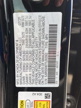 2026 Honda CR-V Hybrid Sport-L FWD