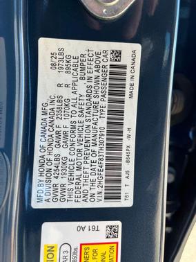 2026 Honda Civic Hybrid Sport