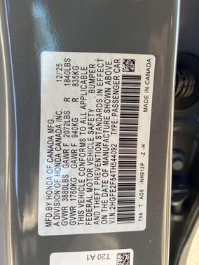 2026 Honda Civic Sport