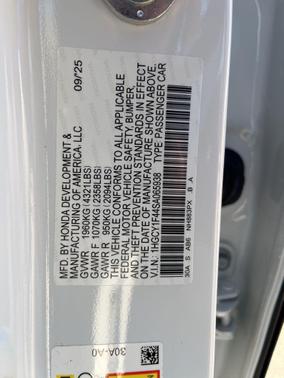 2025 Honda Accord Sport SE 1.5T