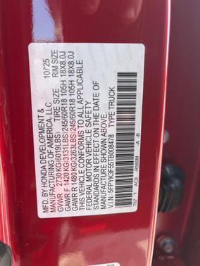 2026 Honda Ridgeline RTL