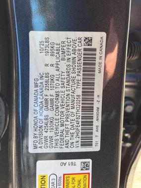 2026 Honda Civic Hybrid Sport