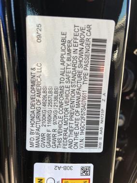 2025 Honda Accord Hybrid Base