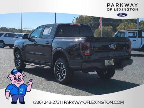 Shadow Black 2024 Ford Ranger Lariat