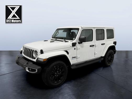 Bright White Clearcoat 2025 Jeep Wrangler 4xe Sahara