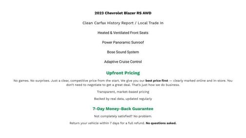 2023 Chevrolet Blazer RS