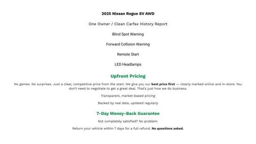 2025 Nissan Rogue SV