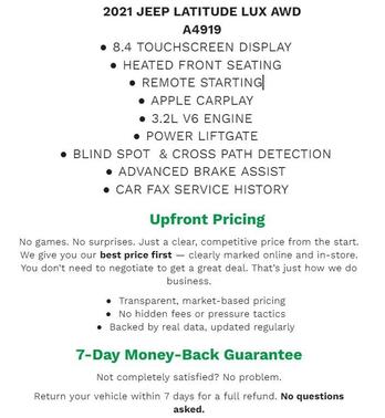 2021 Jeep Cherokee Latitude Lux