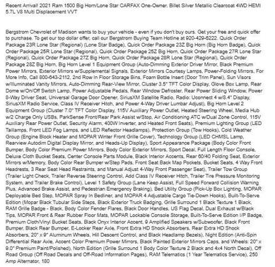 2021 RAM 1500 Big Horn/Lone Star