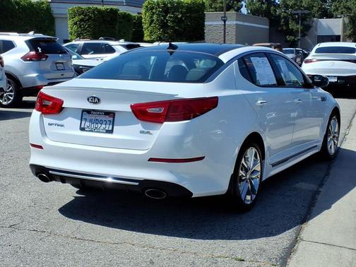 Snow White Pearl 2015 Kia Optima SXL Turbo