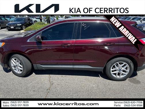 Burgundy Velvet Metallic Tinted Clearcoat 2021 Ford Edge SEL
