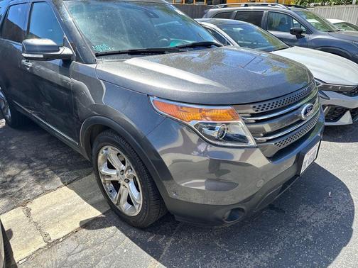 White Platinum Metallic Tri-Coat 2015 Ford Explorer Limited