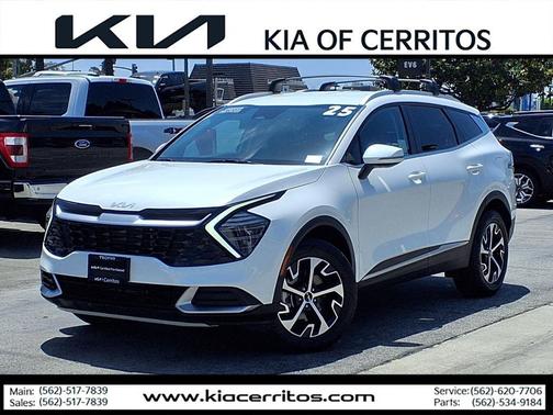 Snow White Pearl 2025 Kia Sportage Hybrid EX