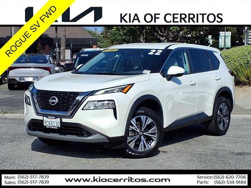 Pearl White Tricoat 2022 Nissan Rogue SV