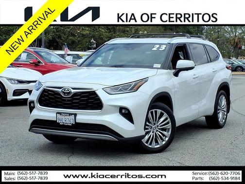 Wind Chill Pearl 2023 Toyota Highlander Platinum