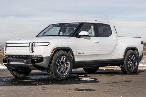Glacier White 2022 Rivian R1T Adventure