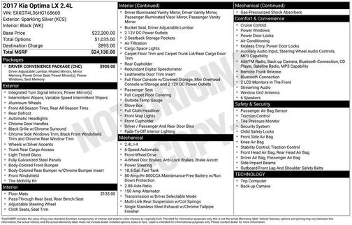 2017 Kia Optima LX
