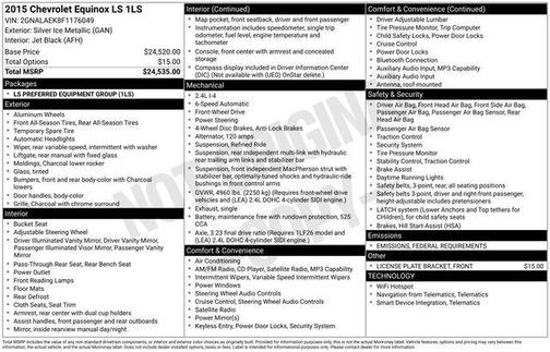 2015 Chevrolet Equinox LS