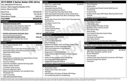2015 BMW 328 i xDrive