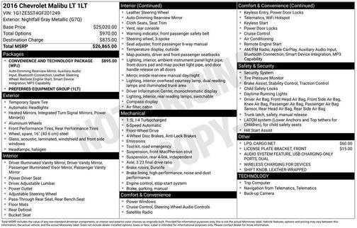 2016 Chevrolet Malibu 1LT