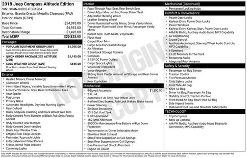 2018 Jeep Compass Altitude