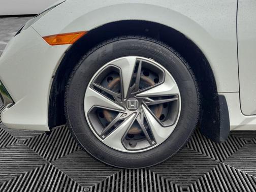 White 2019 Honda Civic LX