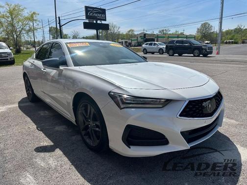 White 2021 Acura TLX Technology