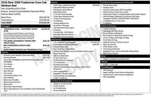 2026 RAM 2500 Tradesman