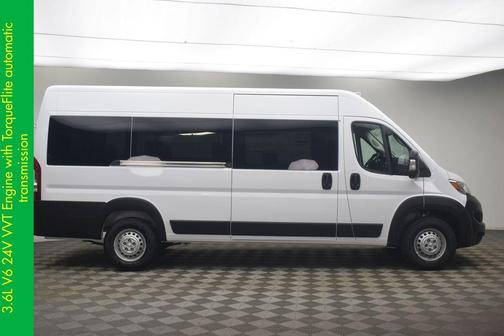 Bright White Clearcoat 2026 RAM ProMaster 3500 Window Van High Roof