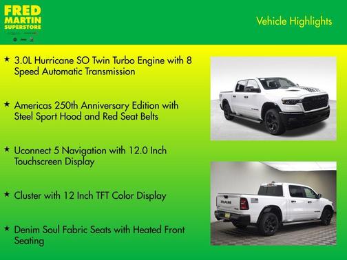 Bright White Clearcoat 2026 RAM 1500 Big Horn/Lone Star