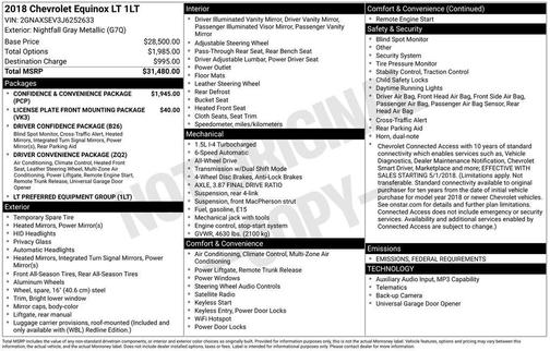 2018 Chevrolet Equinox 1LT