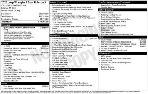 2026 Jeep Wrangler Rubicon