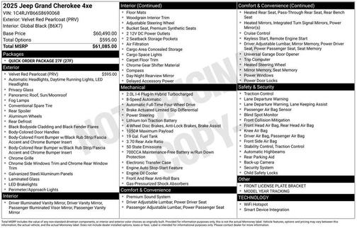 2025 Jeep Grand Cherokee 4xe Base