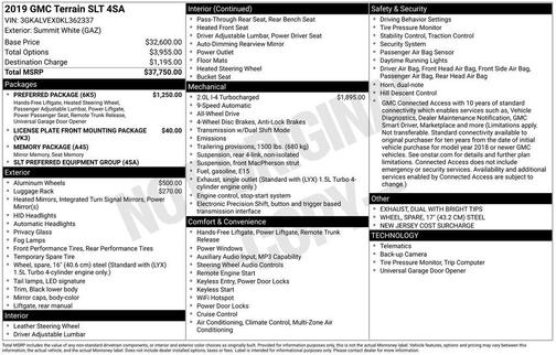 2019 GMC Terrain SLT