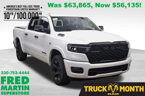 Bright White Clearcoat 2026 RAM 1500 Big Horn/Lone Star
